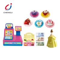 Funny plastic ice cream shop pretend play mini dessert cake super market toy set