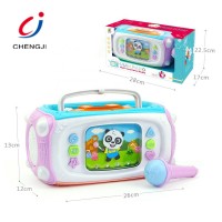 Wholesale baby plastic electric instrument radio drum keyboard musical toys