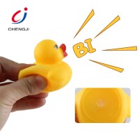 Soft plastic floating squeeze rubber cartoon duck bath tub vinyl animal toy