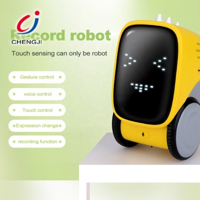 Intelligent plastic electronic smart pocket robot voice control toys robot