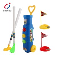 High quality plastic sports outdoor game kid play set golf toys