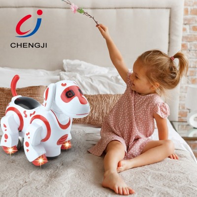 Intelligent plastic smart dog battery electronic educational dog robot toy