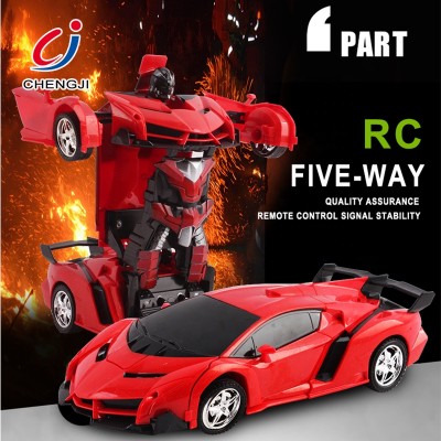 2019 electric 1/18 scale smart 5 channel remote control car robot toys