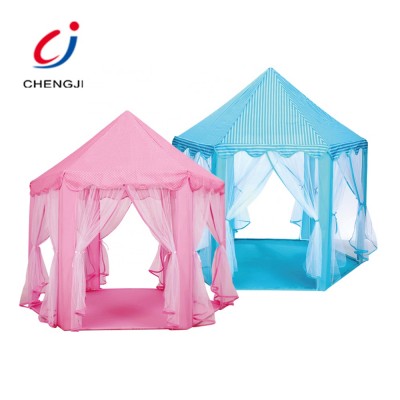 Wholesale portable folding indoor outdoor playhouse toy princess castle play tent